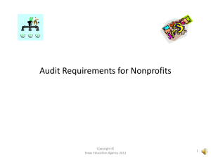 Audit Requirements for Nonprofits