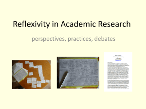 Reflexivity in Academic Research [.PPT]