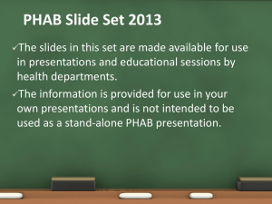 Standards & Measures Version 1.0 - Public Health Accreditation Board