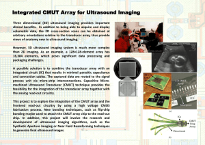 Integrated CMUT Array for Ultrasound Imaging