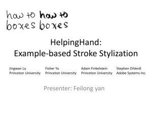 HelpingHand: Example-based Stroke Stylization