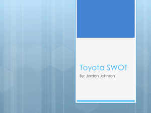 Toyota SWOT