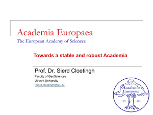 Towards a stable and robust Academia