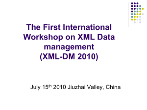 XML-DM Workshop