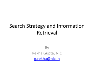 Retrieving Relevant Information from Indexing Resources