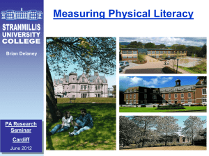 STRANMILLIS - Physical Activity and Nutrition Networks Wales