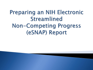 Preparing an eSNAP