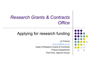 Research Grants & Contract Office