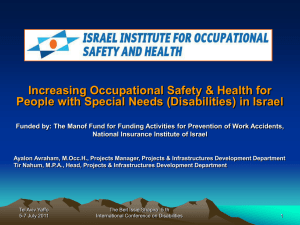 Increasing Occupational Safety & Health for People with Special