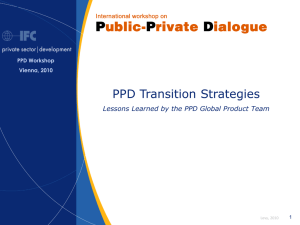 PPD Transition Strategies