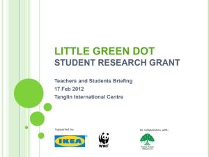 LITTLE GREEN DOT Student Research Grant