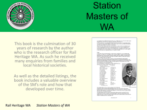Station Masters of WA