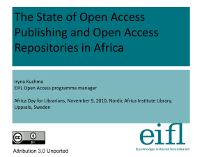 open access repositories - The Nordic Africa Institute