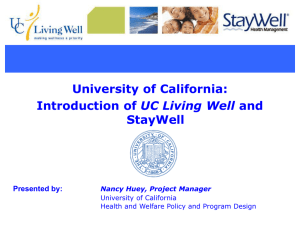 University of California - Pacific Business Group on Health