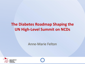 UN Summit on NCDs - The Oxford Health Alliance