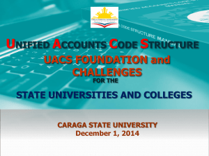 UACS Foundation and Challenges for SUCS