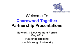 Charnwood Together AGM Year Review 2012/2013