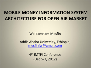 mobile money information system architecture for open air