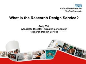 What is the Research Design Service?