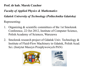 Prof. dr hab. Marek Czachor Faculty of Applied