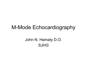 M-Mode Echocardiography