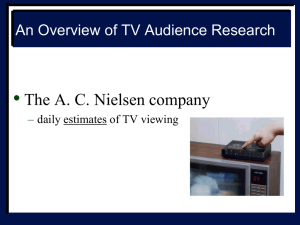 An Overview of TV Audience Research