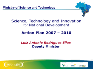 Science, Technology and Innovation for National