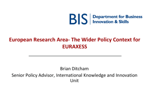 European Research Area- The Wider Policy
