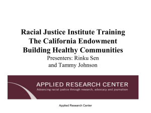 Structural Racism - The California Endowment