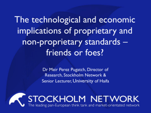 The technological and economic implications of proprietary and non