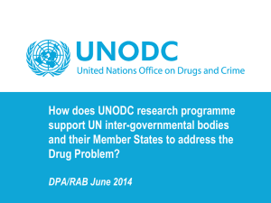 presentation by Ms. Angela Me - United Nations Office on Drugs and