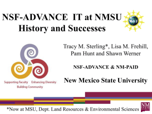 NSF-ADVANCE - Montana State University