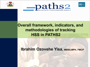 Overall framework, indicators, and methodologies