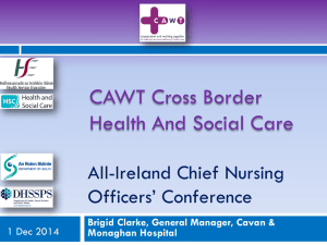 Cross border Nursing - Department of Health, Social Services and