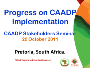CAADP Stakeholders Seminar