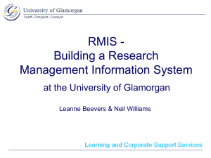 RMIS: Building a Research Management Information System