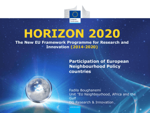 Introduction to Horizon 2020