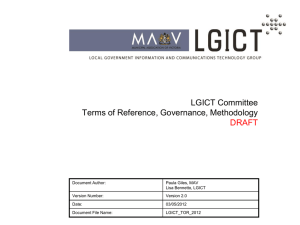 MAV Technology Terms of Reference