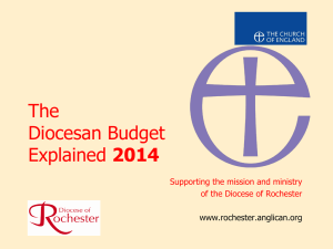 Budget 2014 - Diocese of Rochester