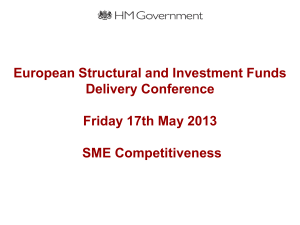 SME Thematic Objective