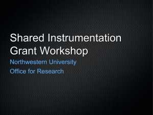 Shared Instrumentation Grant Workshop
