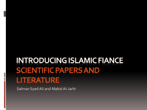 Dr. Sayed- Introducing Islamic Finance Literature