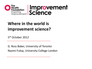 Improvement Science - The Health Foundation