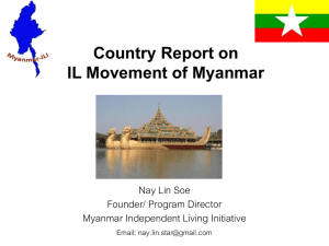 Country Report on IL Movement of Myanmar