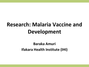 Research The Malaria..