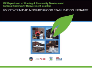 Ivy City/Trinidad Neighborhood Stabilization Initiative