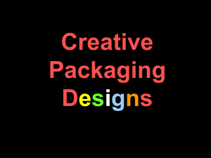 Creative Packaging PPT