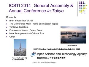 ICSTI 2014 in Tokyo - International Council for Scientific and