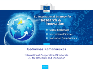 Enhancing and focusing EU international cooperation in research