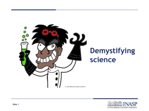 Demystifying science